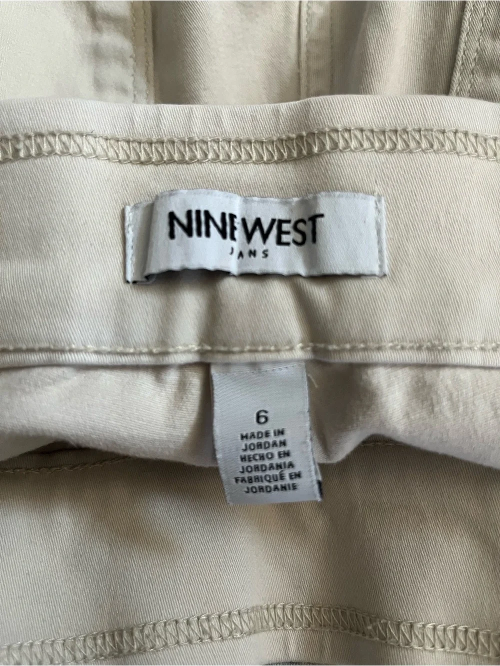 Nine West Heidi Pull On Cropped Cotton Pant - Size 6